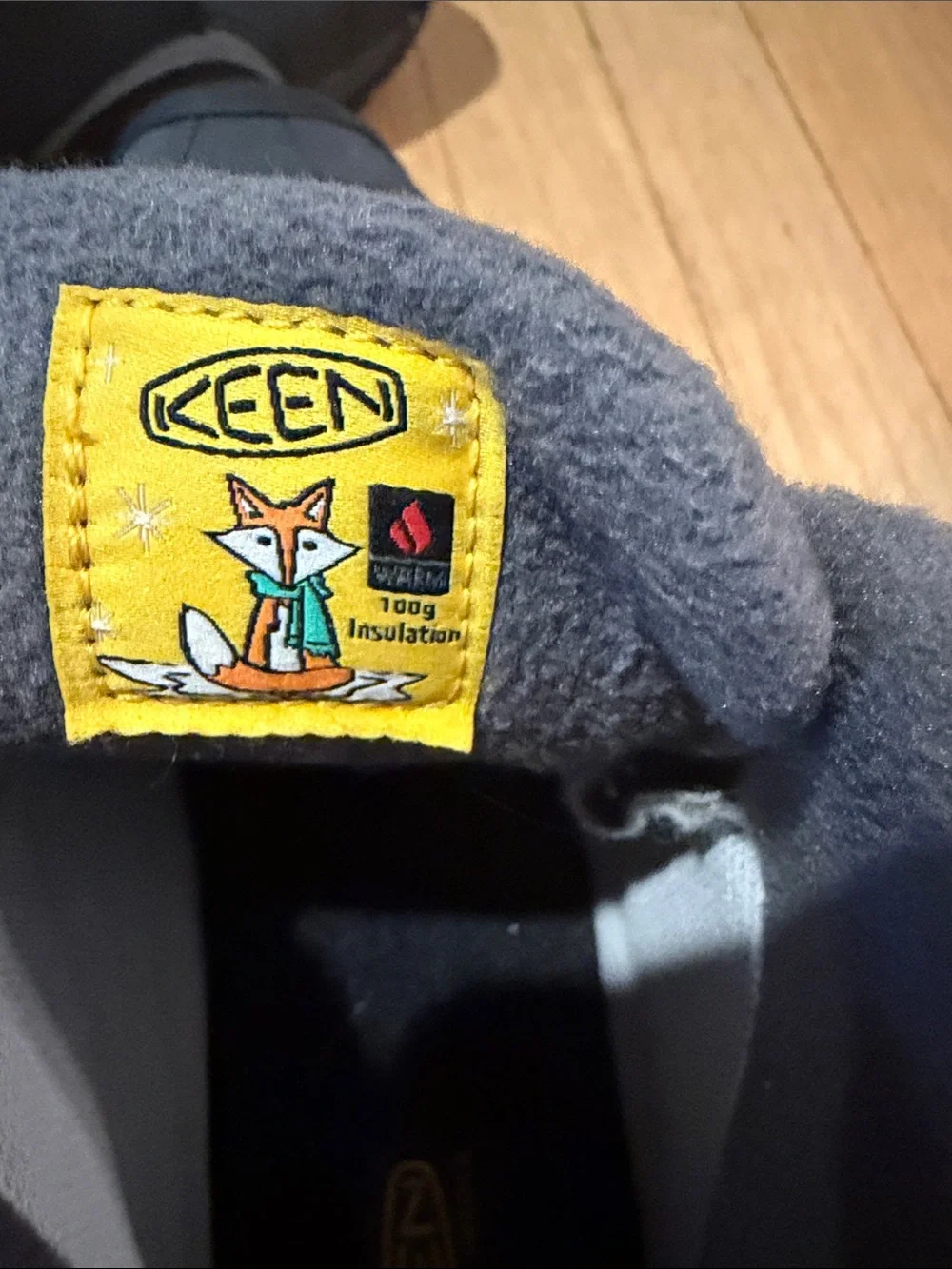 Keen Kids Gray Velcro Winter Boots